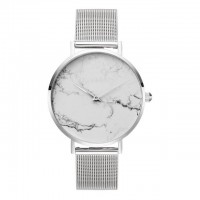 simple luxury wristwatch Steel mesh band watch unisex Watches