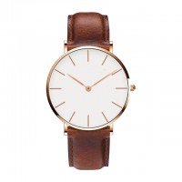 BK4B Unique Wholesale Fashion Stylish Brands Stainless Steel Custom Logo Leather Rose Gold Wrist Womens Quartz Watch Luxury