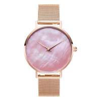 2019 wholesale 36mm high quality mother of pearl watch dial branded designer women seashell watch